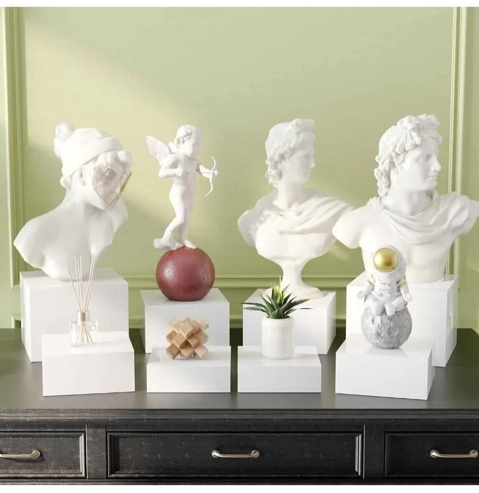 Buffet Risers - 2 Set (6", 6.5", 7", 8"), white Acrylic image indicator(4)