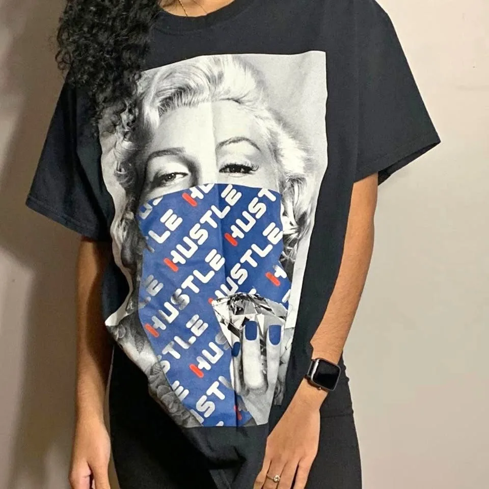 Marilyn Monroe FILA Hustle T shirt