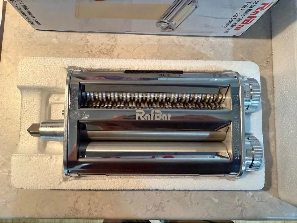 Pasta roller attachment