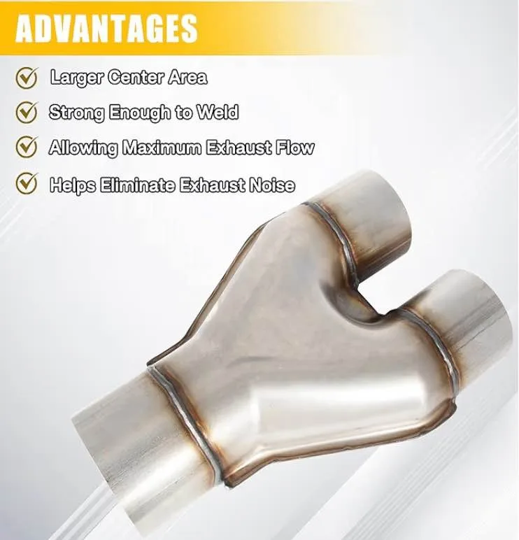 Stainless Steel Exhaust Y Pipe Adapter image indicator(6)