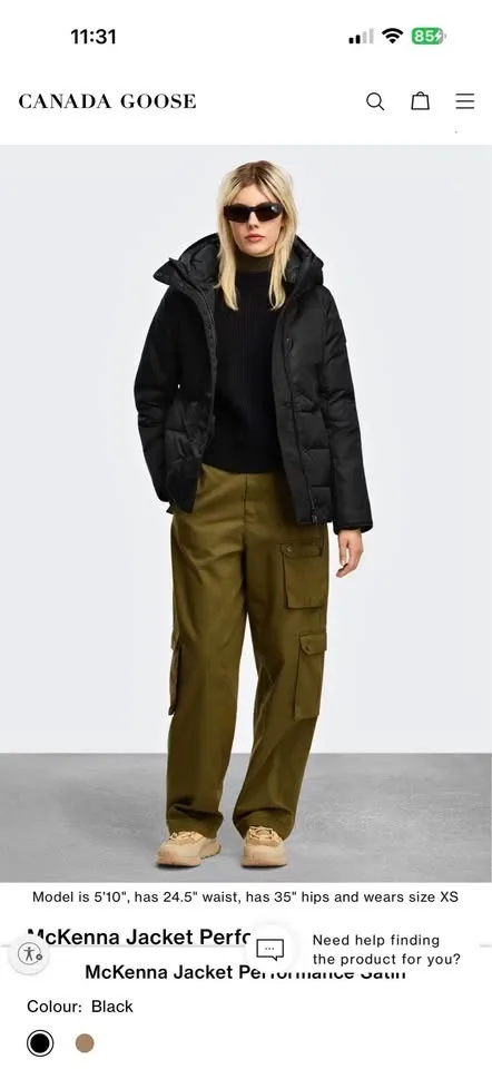 Canada Goose McKenna Jacket Performance Satin