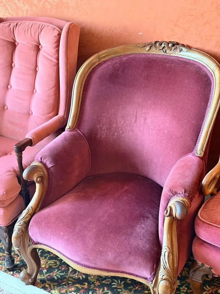 Victorian Velvet Armchair