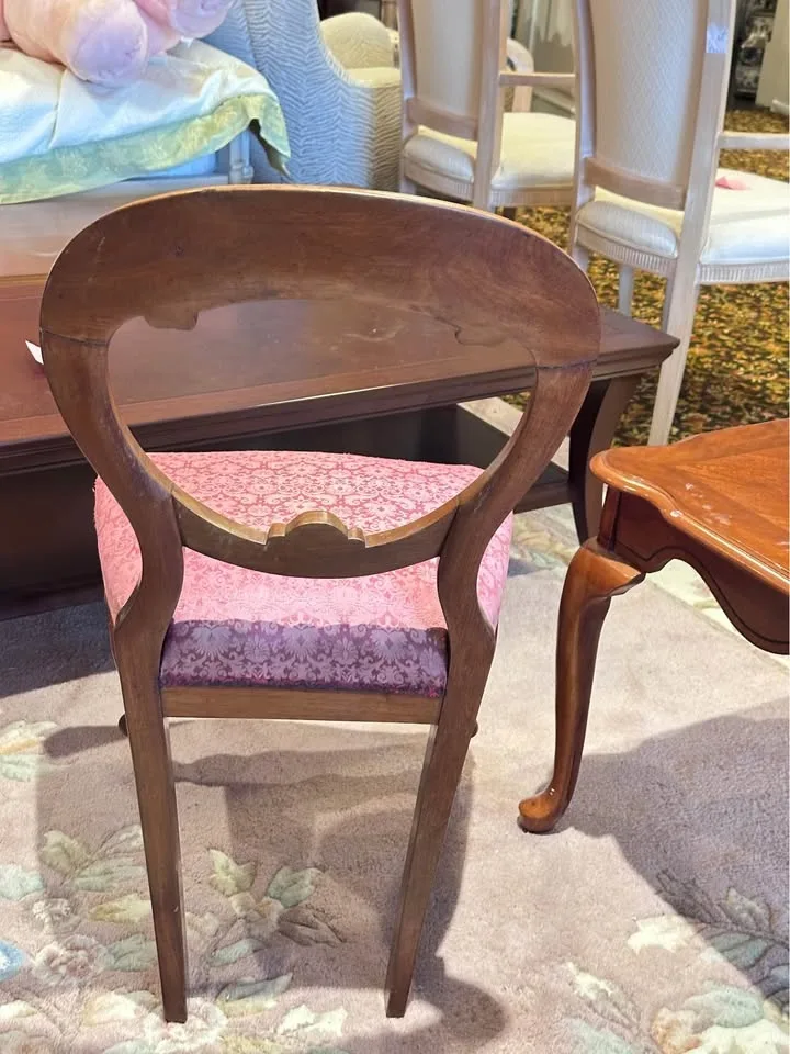 Vintage wooden accent chair image indicator(4)