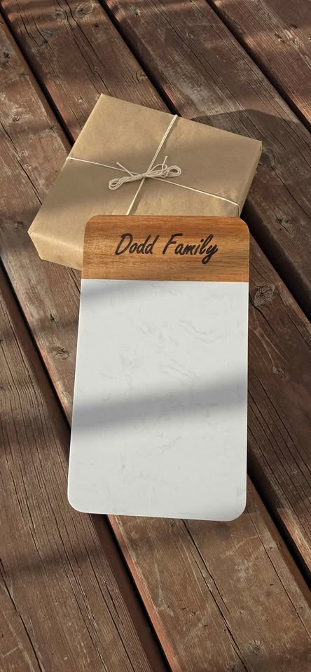 Custom engrave cuttingboard - Acacia Wood and Marble - photo 2
