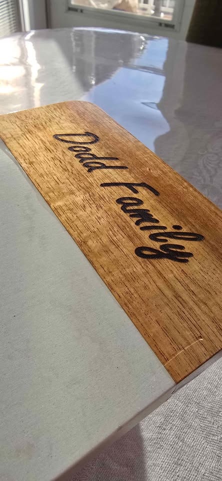 Custom engrave cuttingboard - Acacia Wood and Marble - photo 3