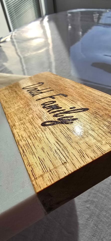 Custom engrave cuttingboard - Acacia Wood and Marble - photo 4