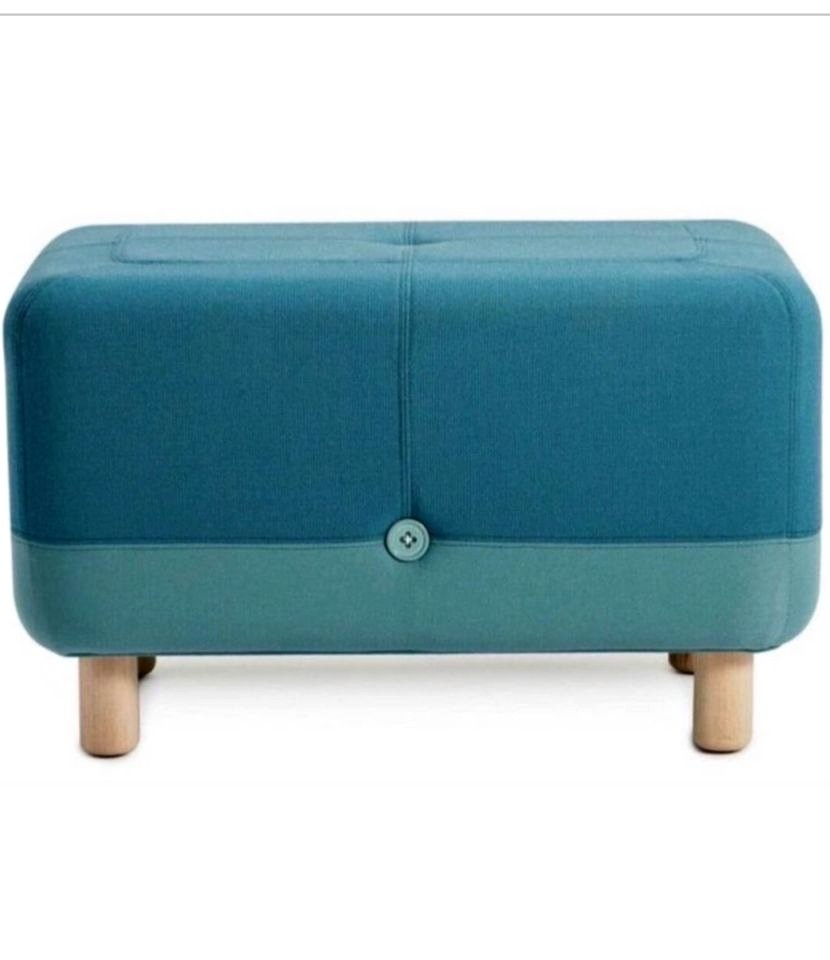 NEW. By famous Danish brand “Normann Copenhagen”. Blue pouf