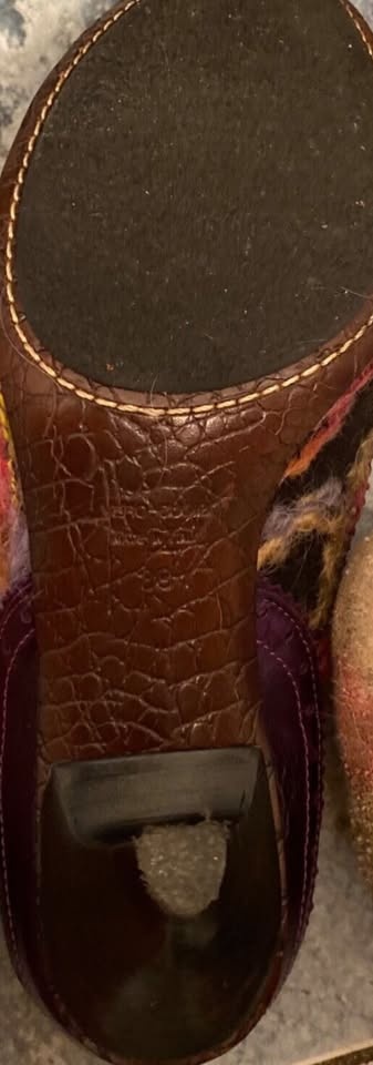 Made in ITALY. Zambrano Purple/Multi-color leather shoes - photo 5