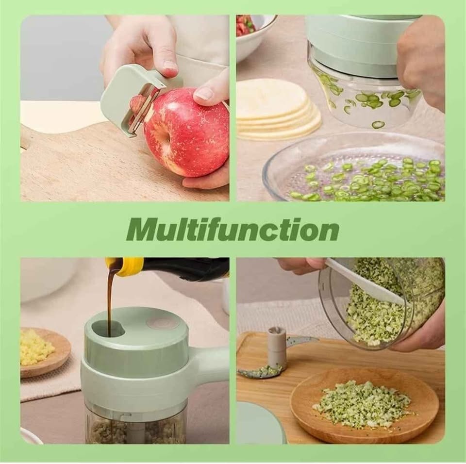 Porodo LifeStyle 4-in-1 Portable Food Chopper - photo 5