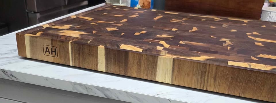 Acacia Wood Cutting Board 24x18x2 in Thick - photo 3