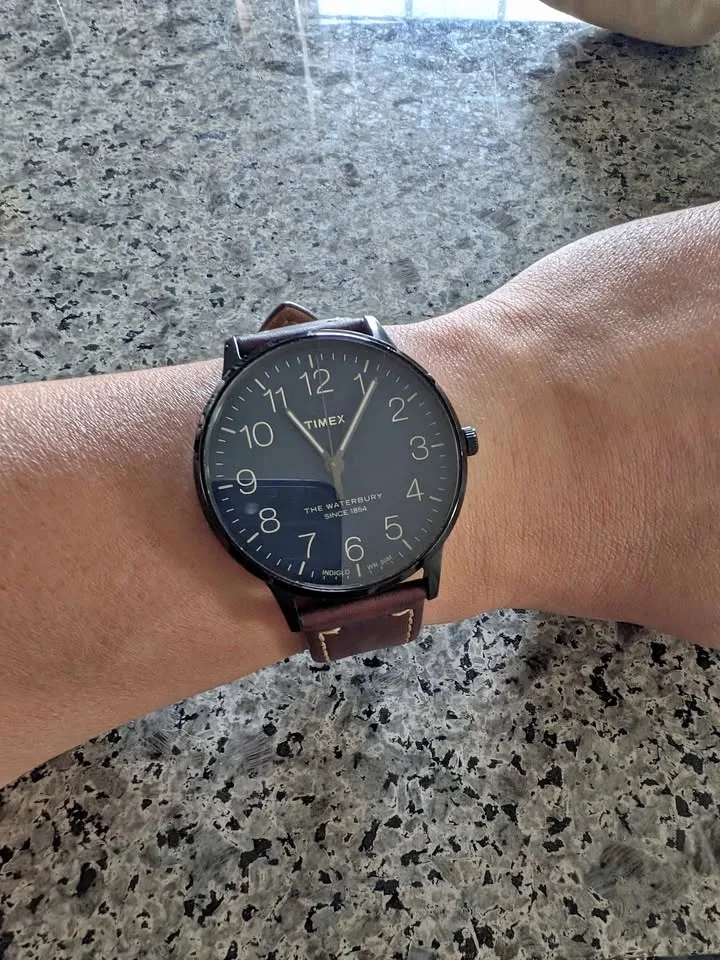 Timex dress watch with original receipt and gift box