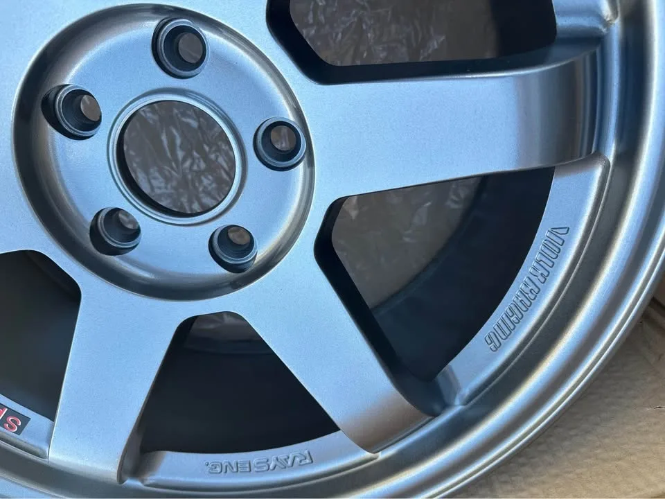 TE37 Style 18 inch rims 18X8 5X114.3 alloy wheels offset+45mm CB image indicator(5)