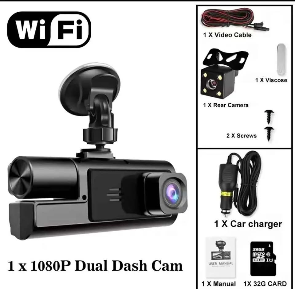 3-Channel Dashcam Full HD – SALE