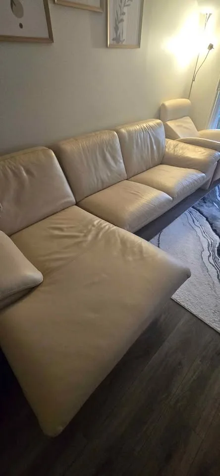 🔥 MUST GO! Leather Sectional & Recliner Set - $100 Both!