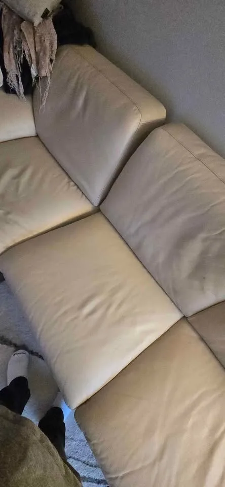 🔥 MUST GO! Leather Sectional & Recliner Set - $100 Both! image indicator(2)