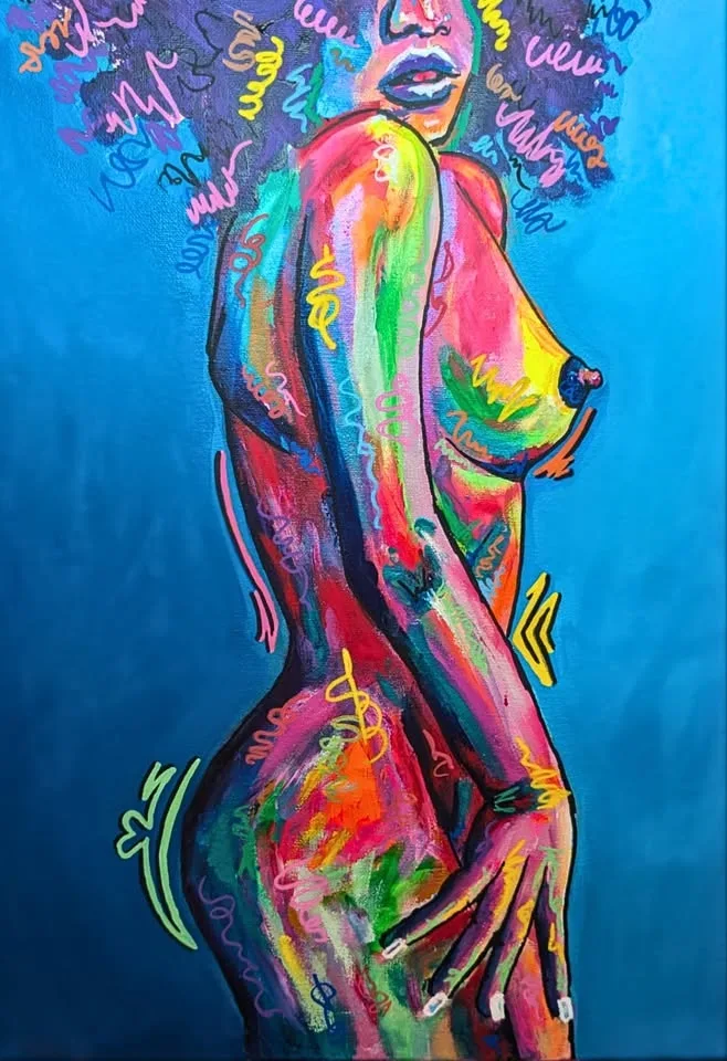 Comfortable With My Colours - Original Painting image indicator(4)