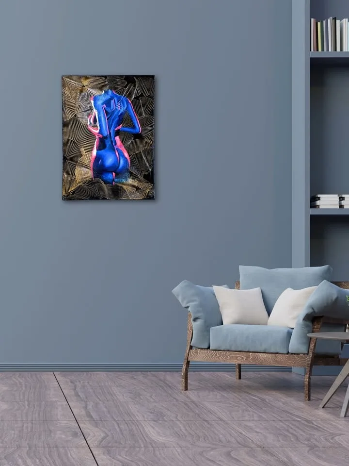 Blue Body - Original Painting On Canvas image indicator(3)