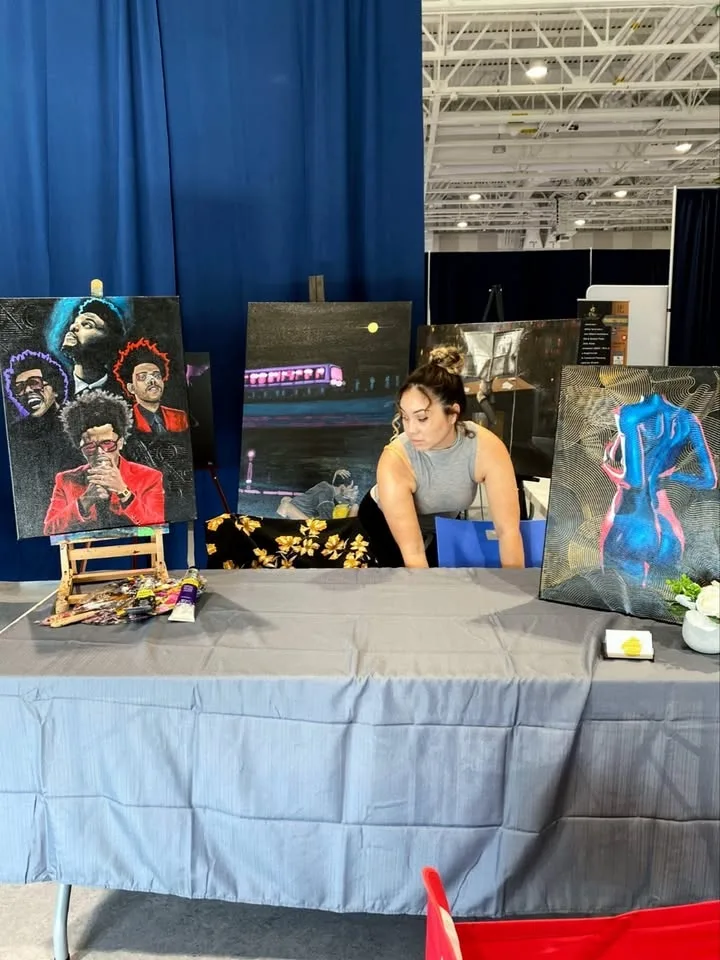 Blue Body - Original Painting On Canvas image indicator(4)