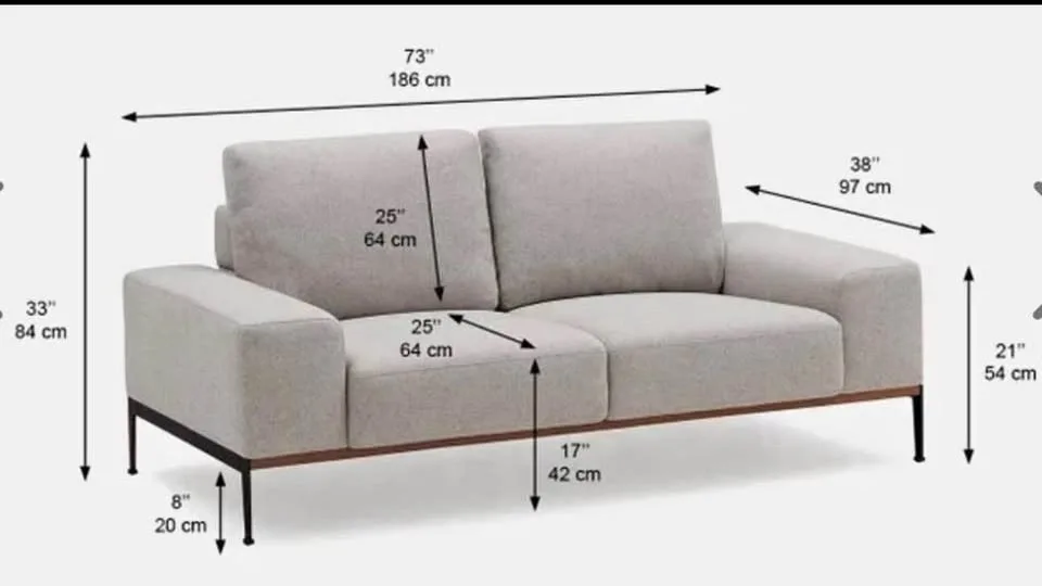 Structube Preston 3 seater loveseat couch (DELIVERY AVAILABLE) image indicator(8)