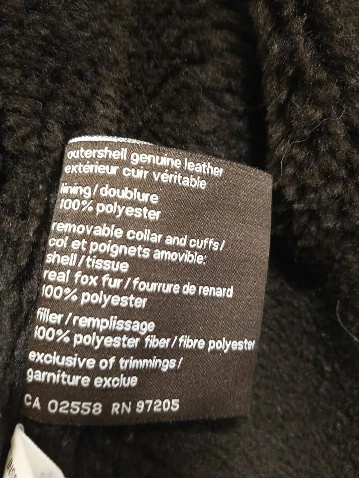 DANIER Leather Winter Jacket; Removable Fox Fur image indicator(6)