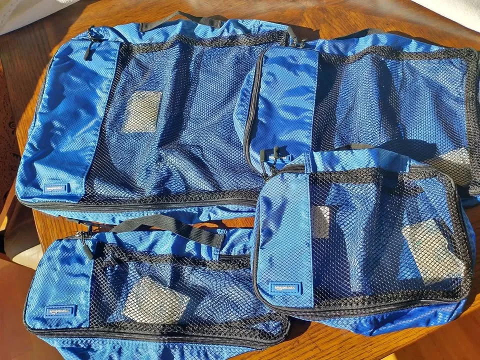 Amazon Basics 4-piece Travel Cubes; Never Used