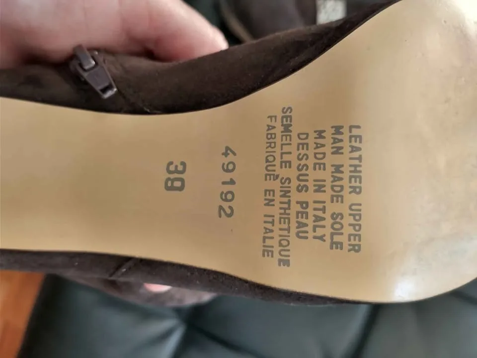 RARE Italian "Massimo Baldi" Boots; Size 39; NEVER USED image indicator(8)