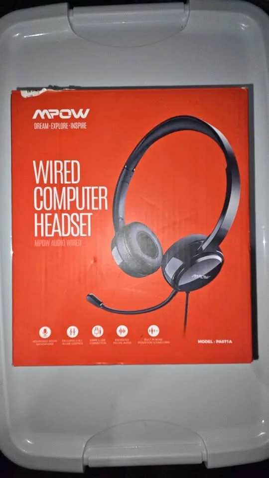 Mpow wired headset with mic