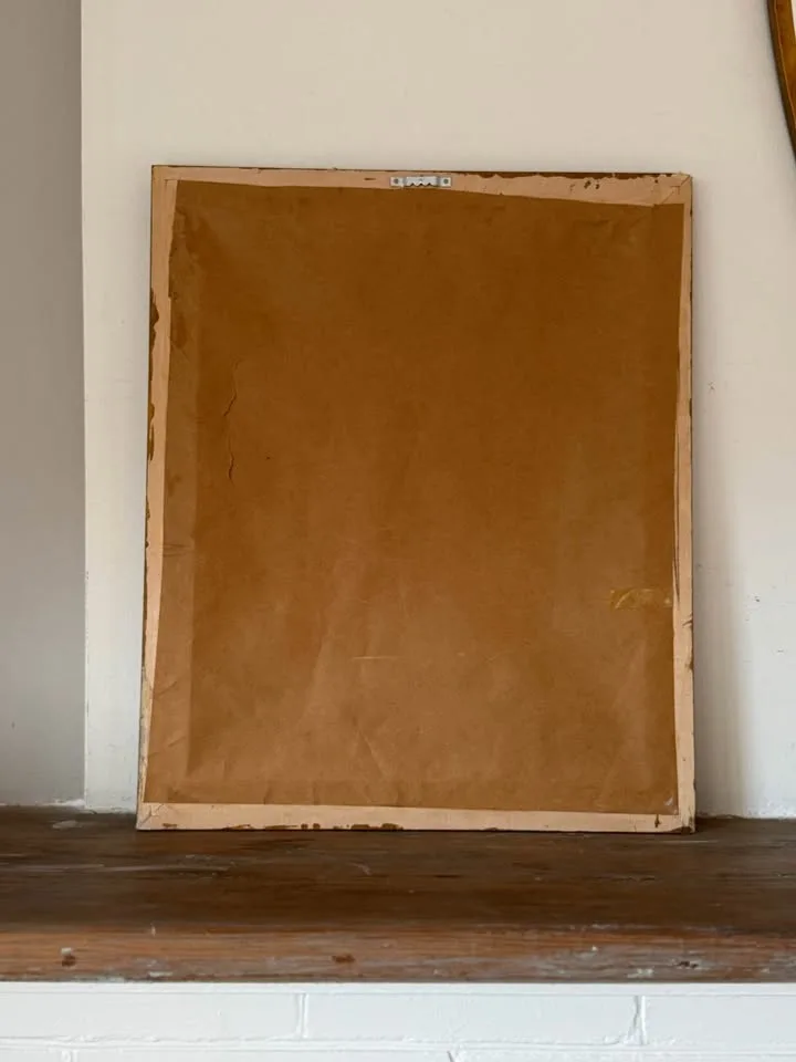 Framed Vintage Rose of Sharon Cross Stitch Art image indicator(5)