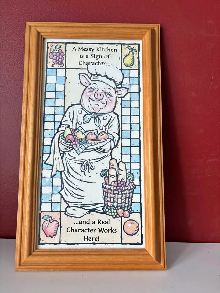 Framed Kitchen Art 11.5” x 6.5”