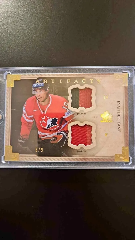2013-14 Upper Deck artifacts, Evander Kane, Gold SP 6/9!