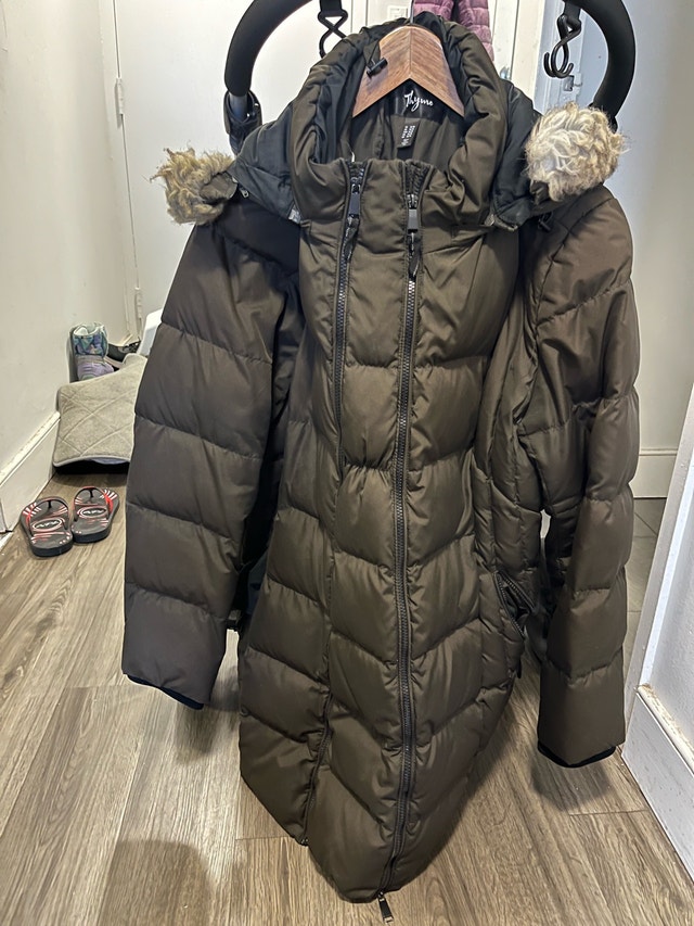 Thyme maternity winter jacket - XL- can also carry with baby - photo 2