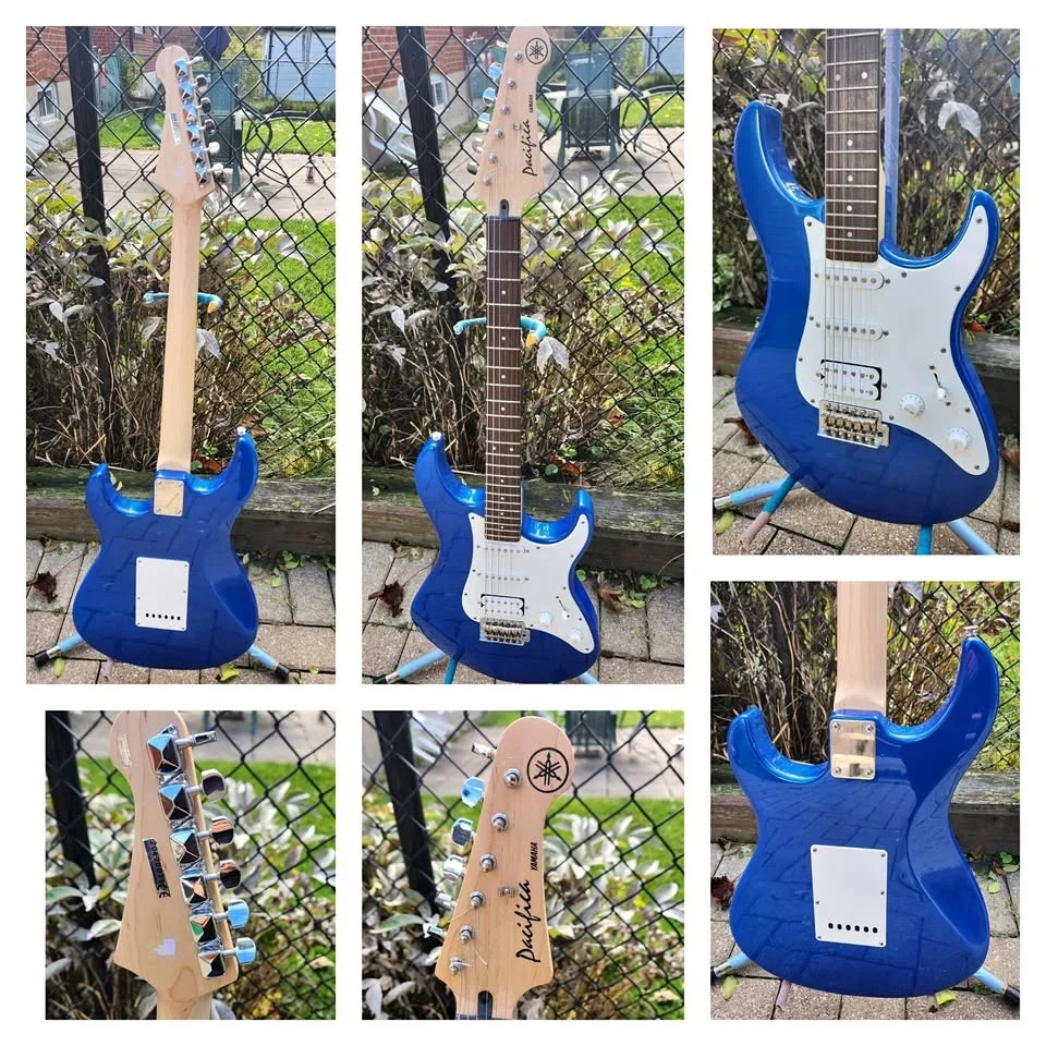 $250 Yamaha Pacifica Electric Guitar - Blue