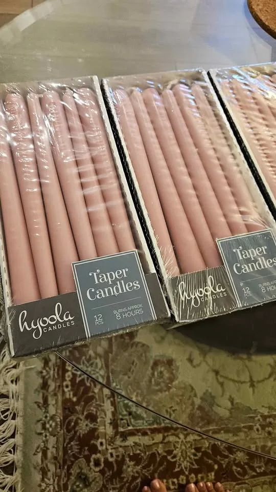 Blush pink taper candles image indicator(2)