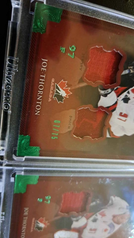 2013-14 Upper Deck artifacts, Joe Thornton hockey cards - photo 2