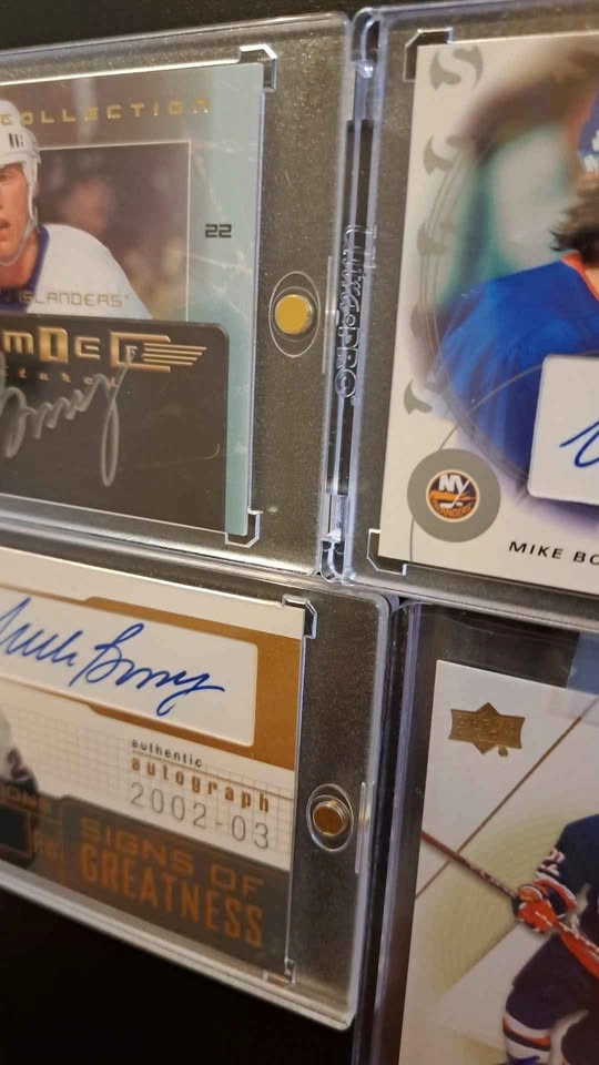 2002-14 Upper Deck, Mike Bossy,HOF autographs, hockey cards. 4 c - photo 3