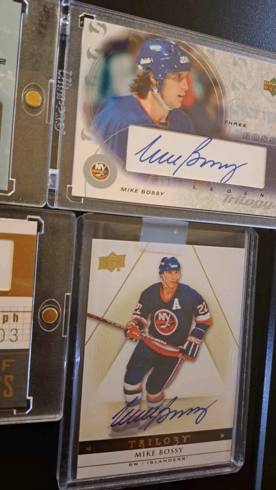 2002-14 Upper Deck, Mike Bossy,HOF autographs, hockey cards. 4 c - photo 4