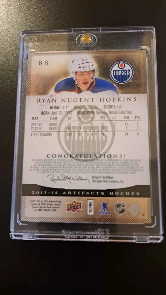 2013 - 14 Upper Deck Ryan Nugent-Hopkins Silver SP 10/12 - photo 5