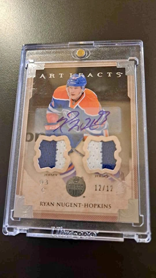 2013-14 Upper Deck artifacts, Ryan Nugent-Hopkins. Silver, game