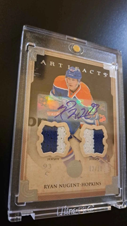 2013-14 Upper Deck artifacts, Ryan Nugent-Hopkins. Silver, game - photo 2