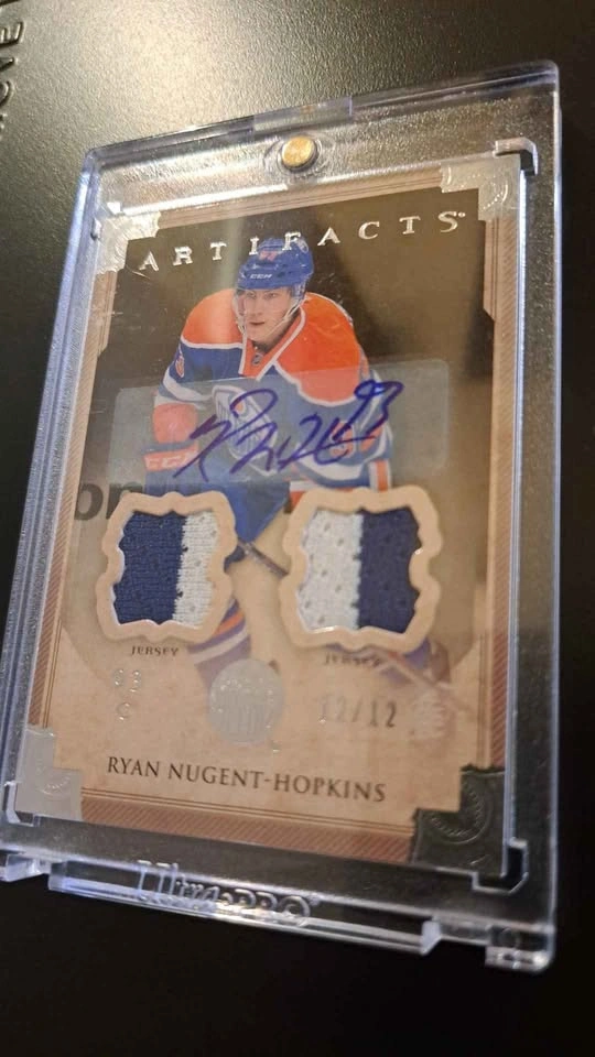 2013-14 Upper Deck artifacts, Ryan Nugent-Hopkins. Silver, game - photo 3