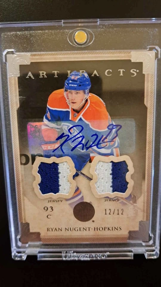 2013-14 Upper Deck artifacts, Ryan Nugent-Hopkins. Silver, game - photo 4