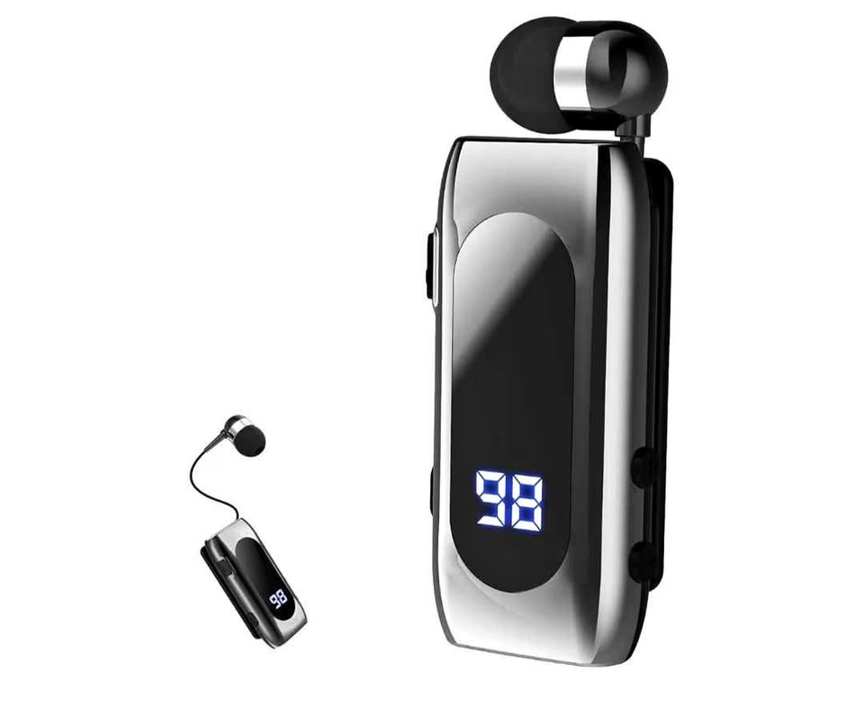 Retractable Wireless Headset Headphone