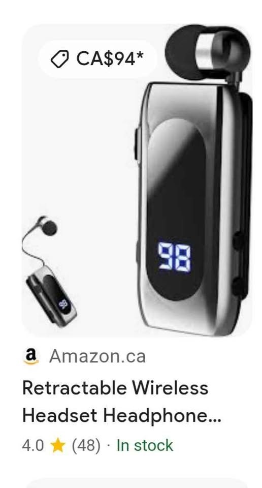 Retractable Wireless Headset Headphone - photo 3
