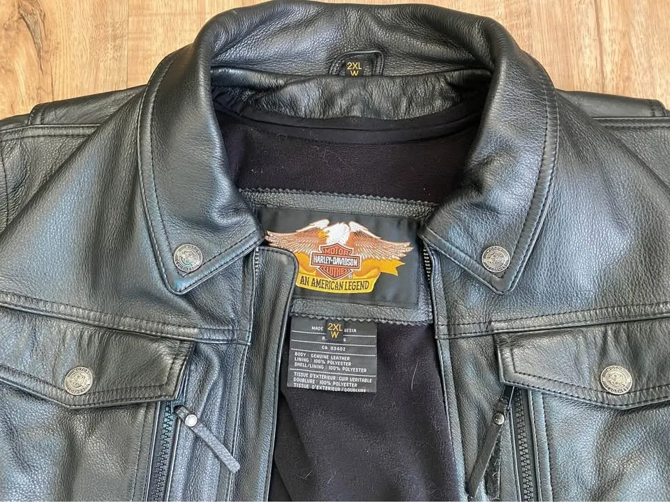 Women’s Harley Davidson Leather Jacket - 2XL wide - Parkland Cou image indicator(3)
