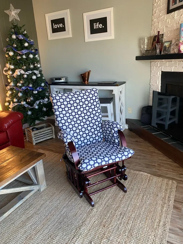 Cherry Wood Glider Chair