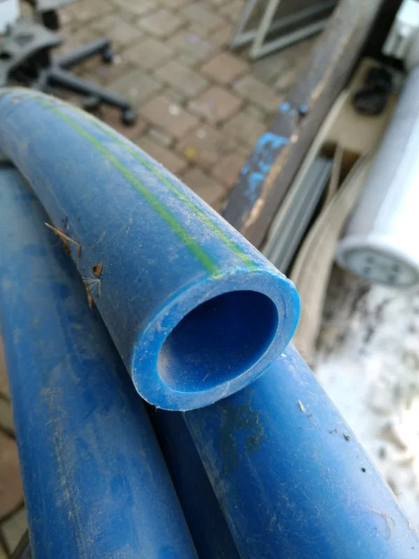 High pressure vinyl pipe 47feet long NEW call text 705 440 9159 image indicator(3)