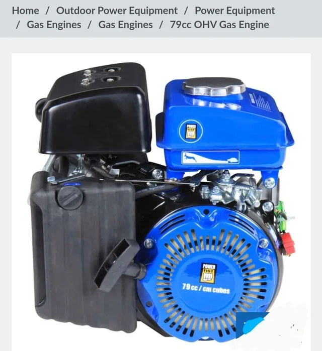 79cc OHV 3.5hp Gas Engine NEW