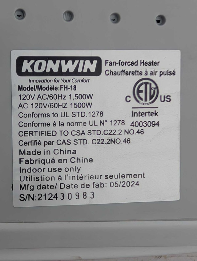 Konwin Heater - photo 5