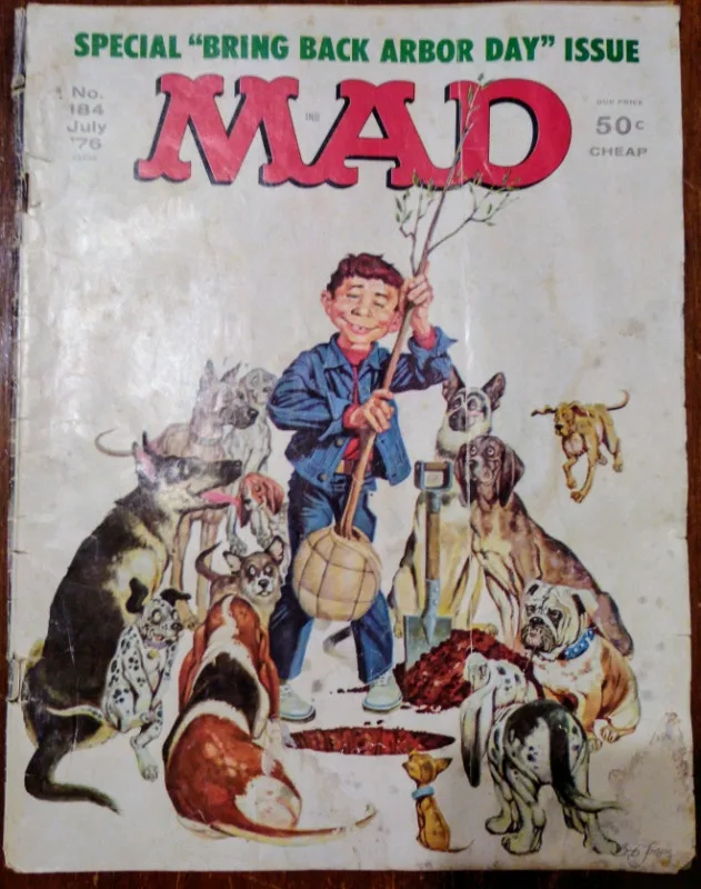 Vintage Mad Magazine issue 184 July 1976 special