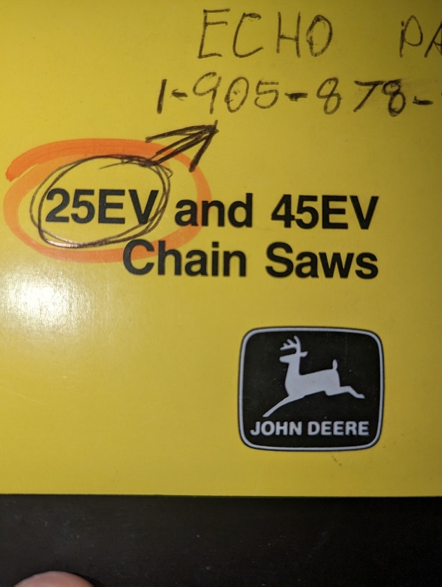 John Deere Chainsaw Operators Manual - photo 2